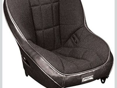 Race Trim Child Suspension Hi-Back Seat - Black Cloth/Black Vinyl