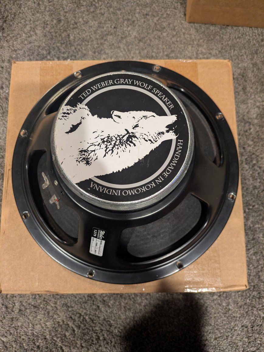 Weber Gray Wolf 12" 8 Ohms 50 Watt Guitar Speaker - Handmade Kokomo Indiana