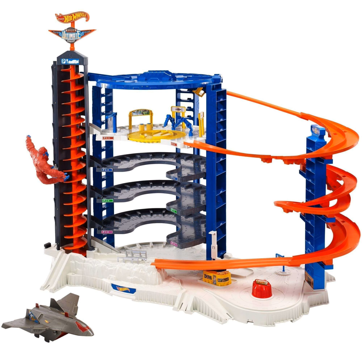 Hot Wheels Super Ultimate Garage Set with Gorilla and Jet