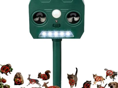 NEW 1 Pack 2026 Upgrade Solar Ultrasonic Outdoor Animal Repeller