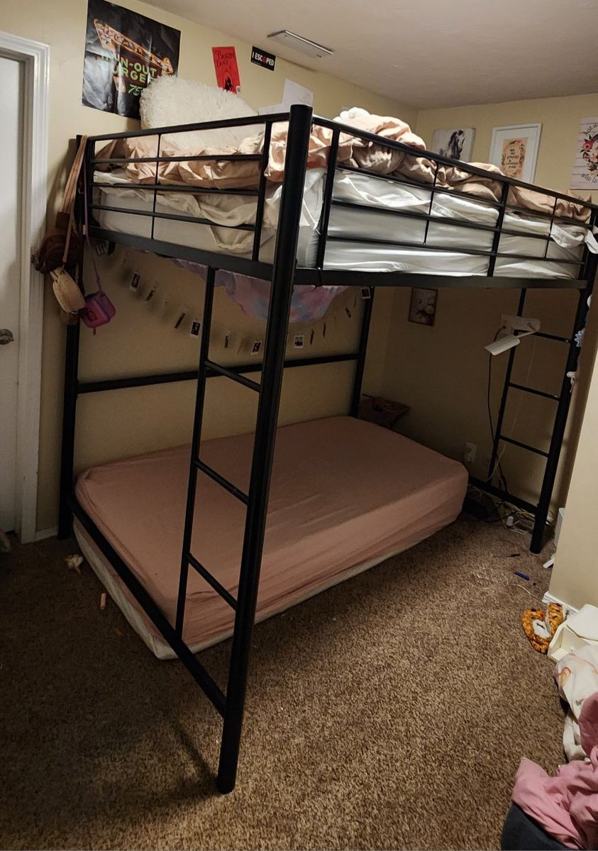 Loft Bed - full size, Metal