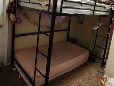 Loft Bed - full size, Metal