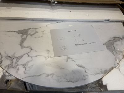 New Damaged Faux Marble Coffee Table