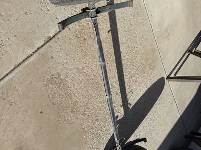 Boat trailer axle and trailer receiver