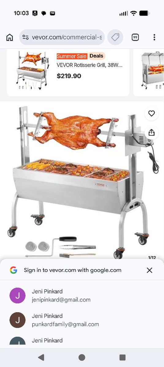 vevor spit rotisserie roaster grill