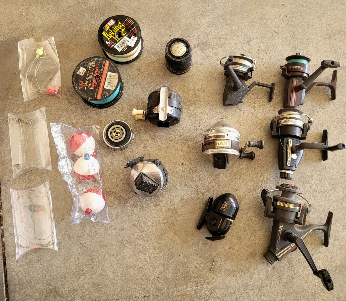 8 Reels And Tackle For Repair Or Parts