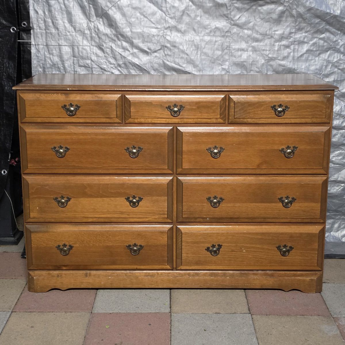 9 Drawer Solid Wood Dresser