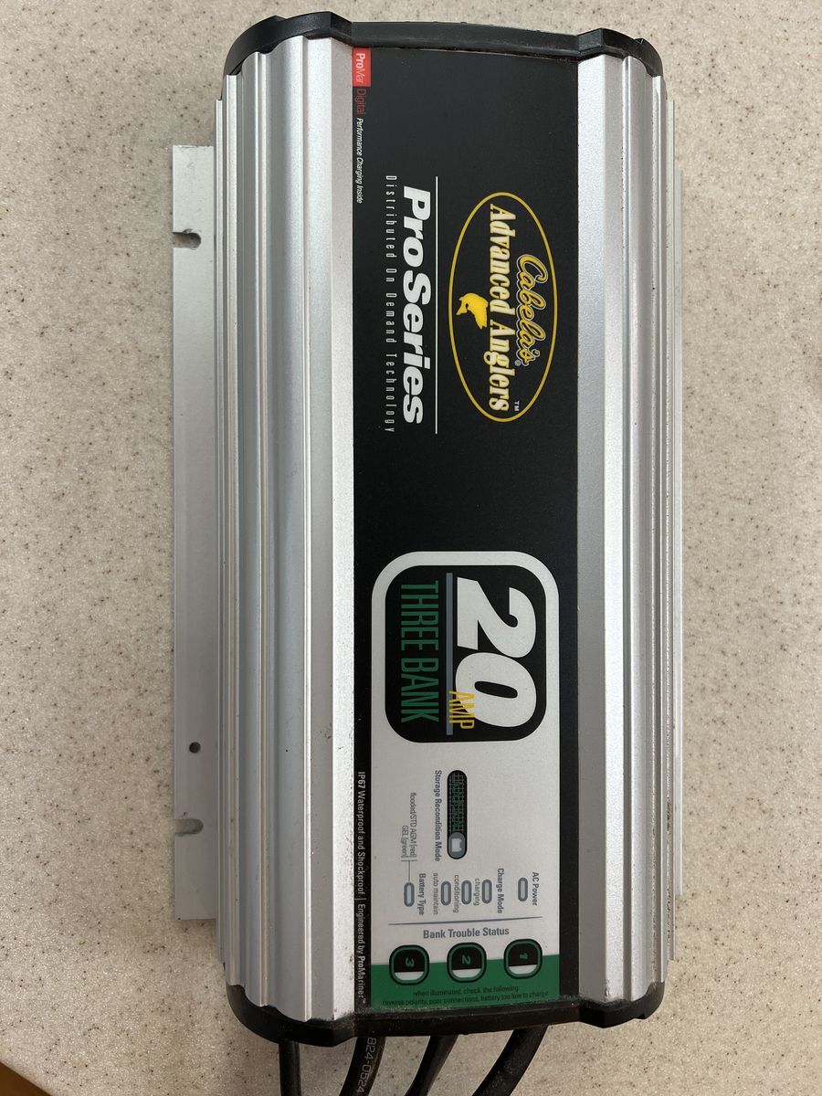 Cabela's Advanced Angler 3 Bank On Board Battery Charger