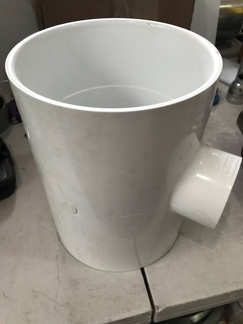 Spears PVC tee 8 x 8 x 3