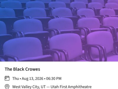 The Black Crowes Tickets - Lawn GA Seats