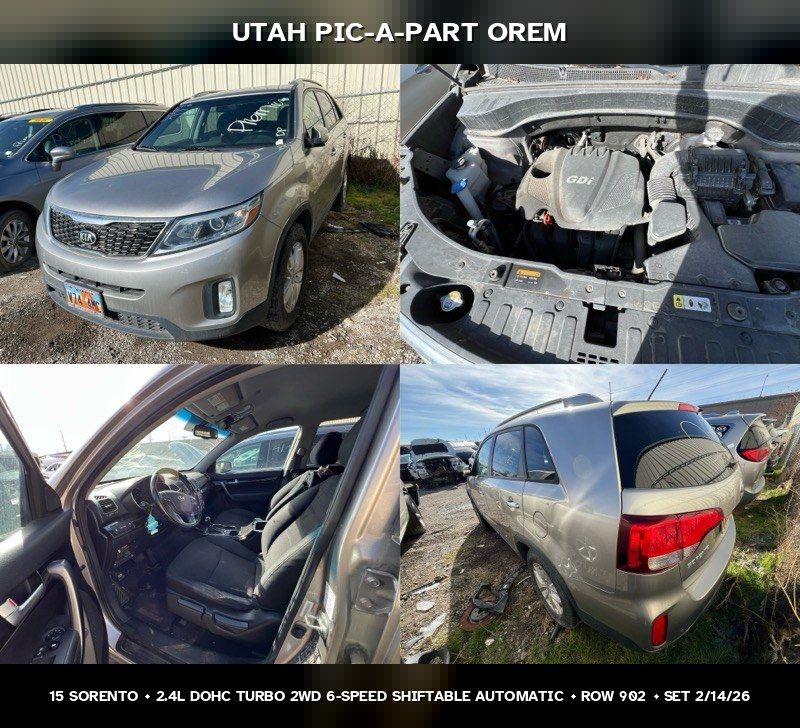 2015 Kia Sorento Parts - UTPAP Orem
