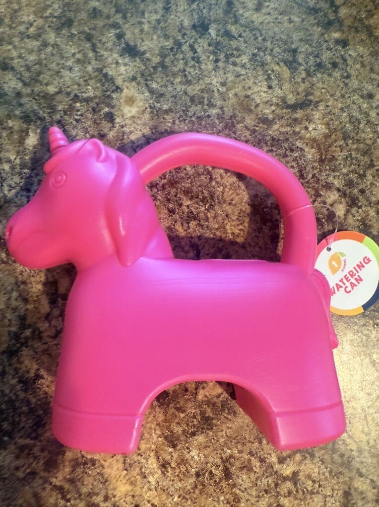 Pink Unicorn Watering Can Toy Craft