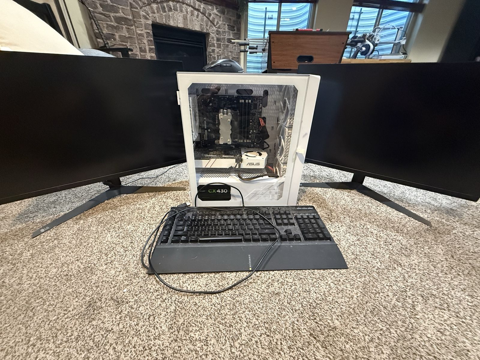 Custom Desktop PC Bundle - Intel i7-3770, 16GB RAM, GTX 960, 1TB Storage with Dual Monitors and Keyboard