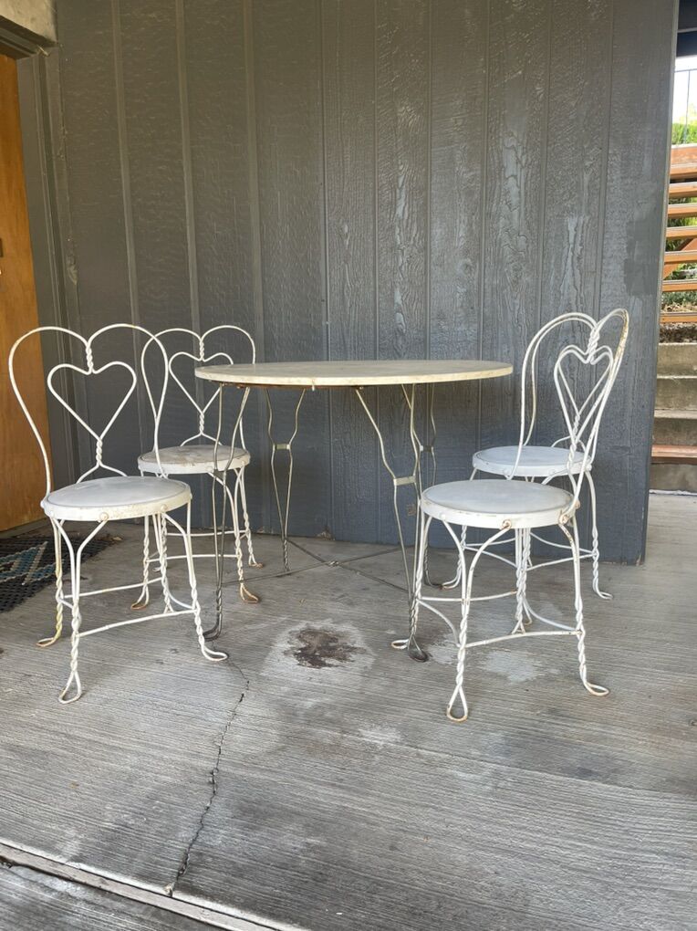 Vintage Ice Cream Parlor Set