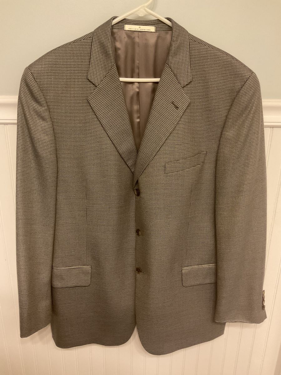 42 R Joseph Abboud Nordstrom Brown Tweed Blazer