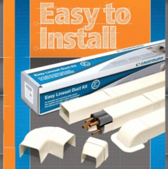 NEW - Line Hide - Easy Lineset Duct Kit 4" - Sauermann