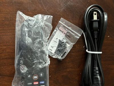 TV accessory parts - extras that come with a new smart TV.