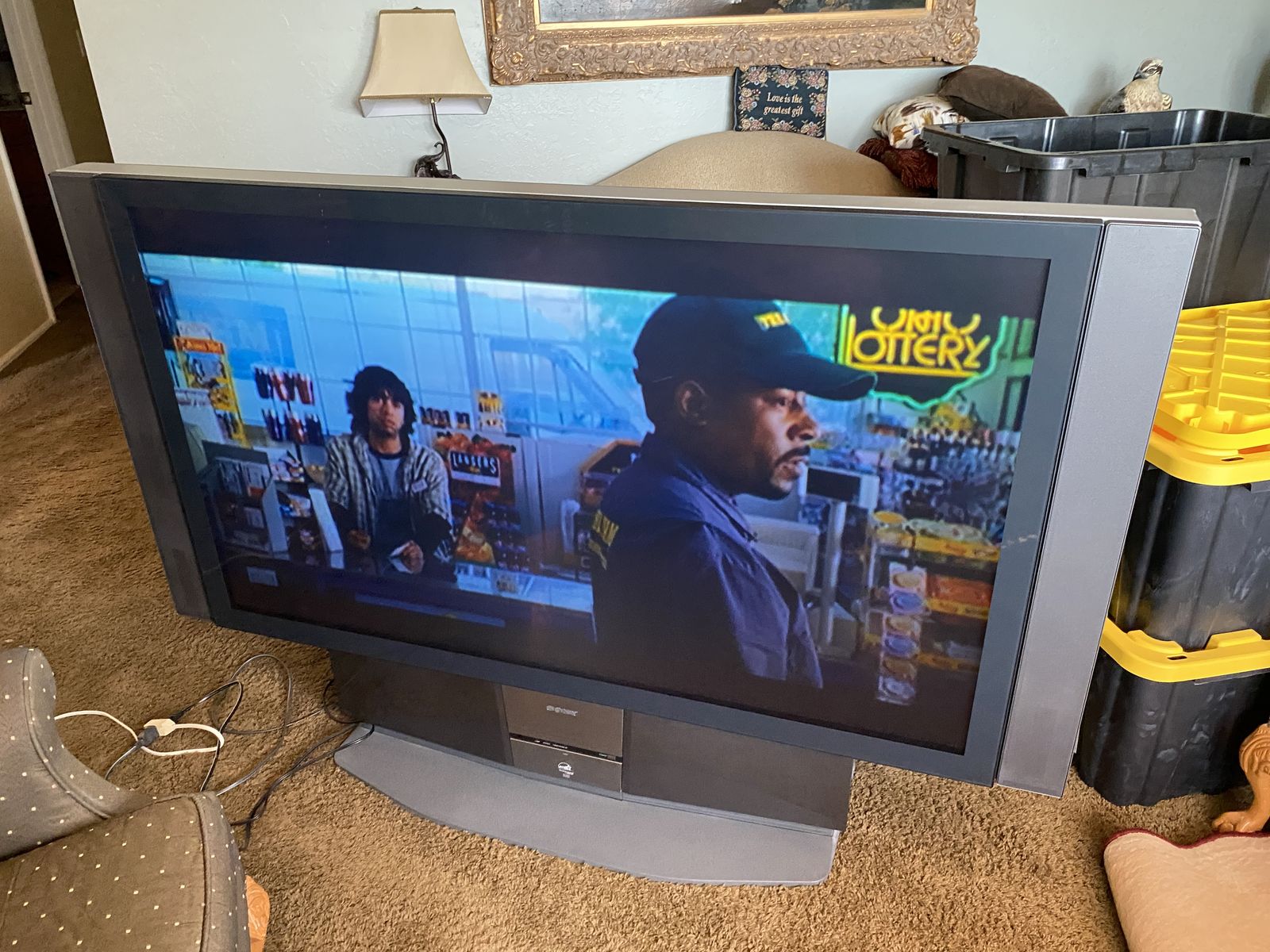 Sony TV 60" older model works good, be great for kids games or watching TV