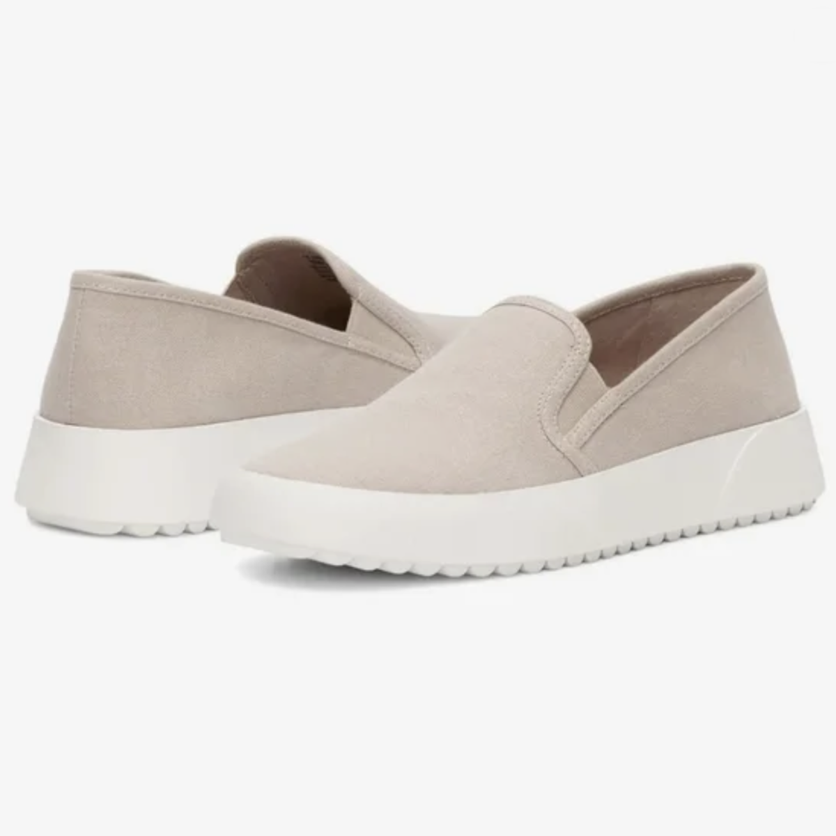 Lucky Brand Gimmony Women's Slip-On Canvas Sneakers in Light Beige - Size 9