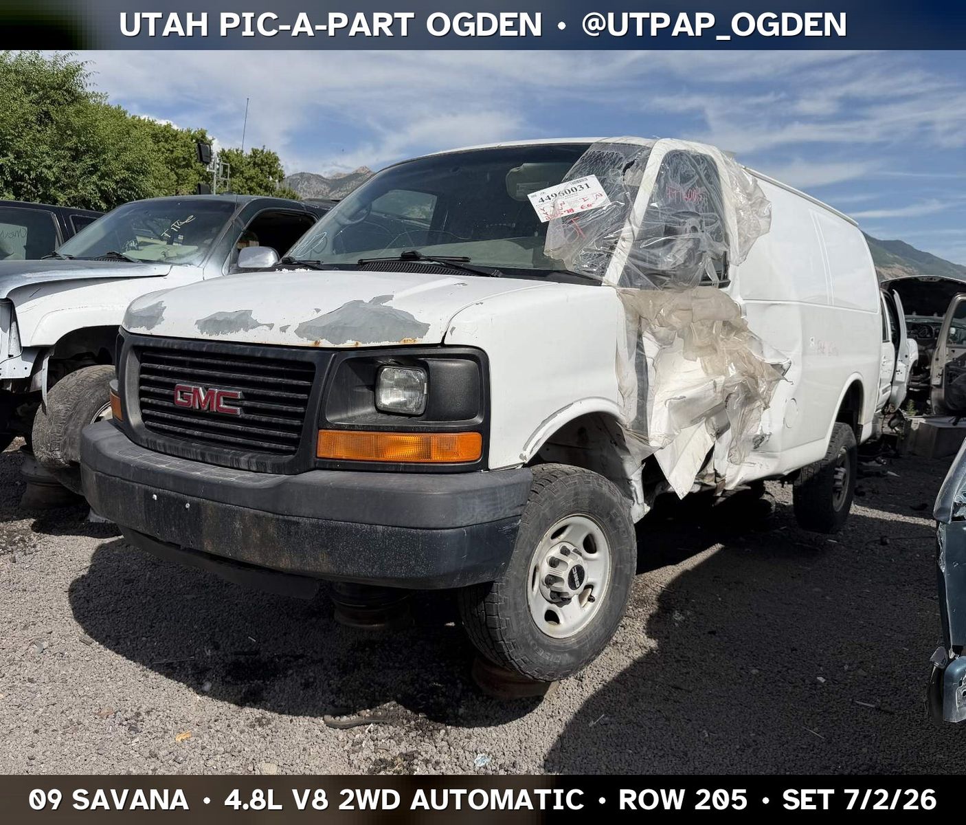 2009 GMC Savana Parts - UTPAP Ogden