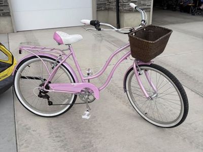 Schwinn Pink Cruiser Bike with Front Basket