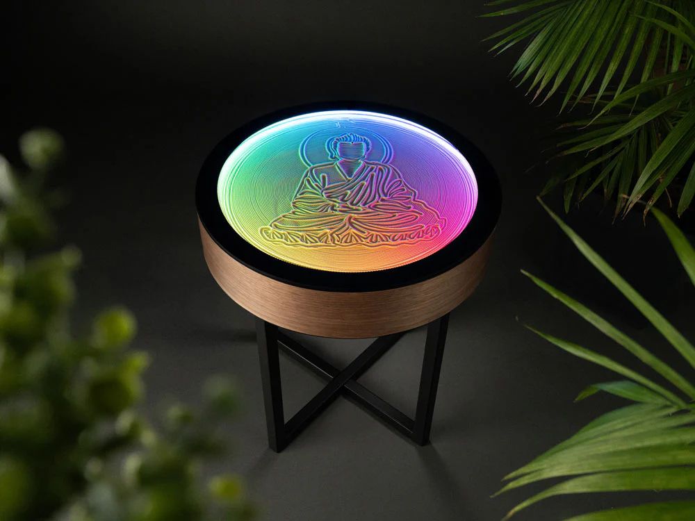 Sand Art Side Table - Oasis by Grounded Labs