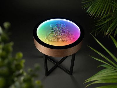 Sand Art Side Table - Oasis by Grounded Labs
