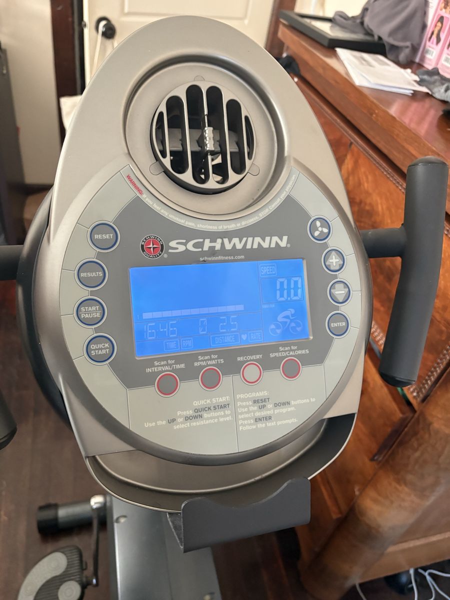 Schwinn Recumbent Exercise Bike - Like New Condition