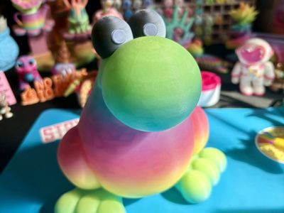 3D Printed Print Rainbow Glow In The Dark Giant Candy NERDS NERD Fidget Fidgets Toy Toys Articulating Figure