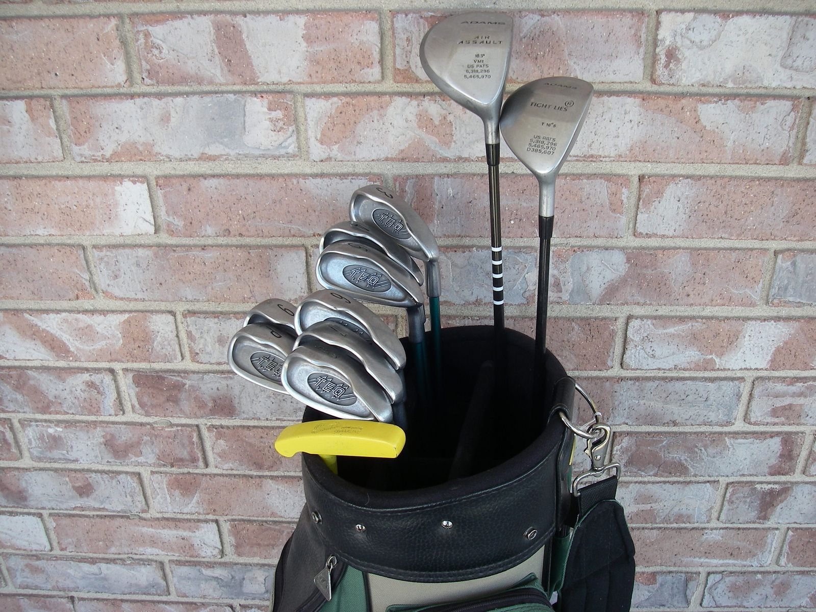 Womens 12-PC, Stainless Steel, TEQ Golf Clubs Set, Graphite Shafts, Adams TIGHT LIES Drivers, MITSUSHIBA Bag, RH, STD Length