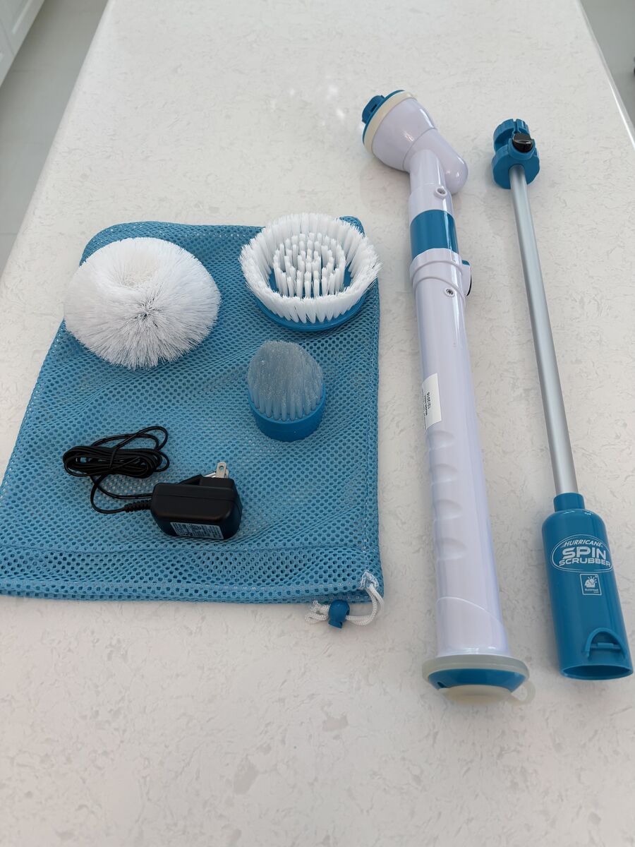 Hurricane spin scrubber