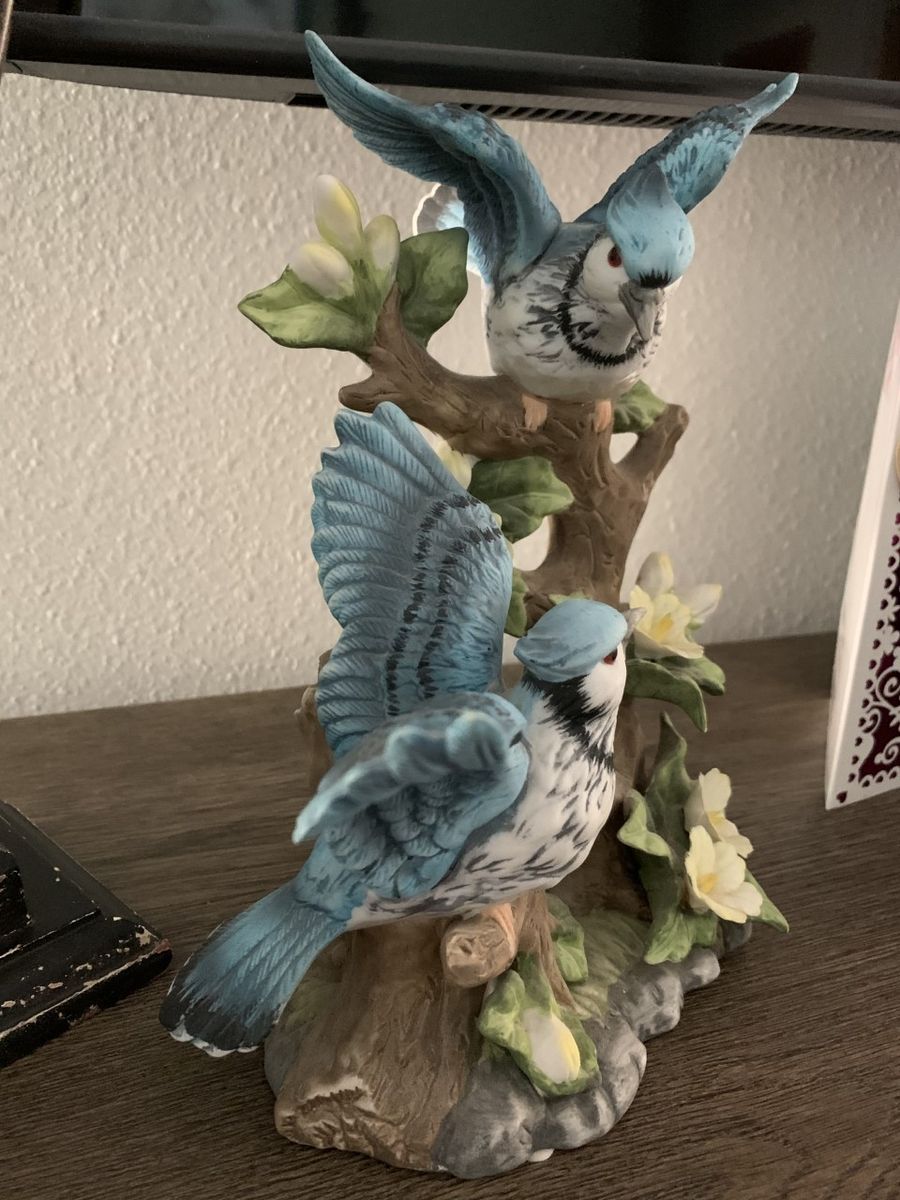 Porcelian Blue Jay Birds by Westminister