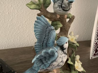 Porcelian Blue Jay Birds by Westminister