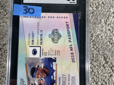 Saquon Barkley Philadelphia Eagles graded slabs