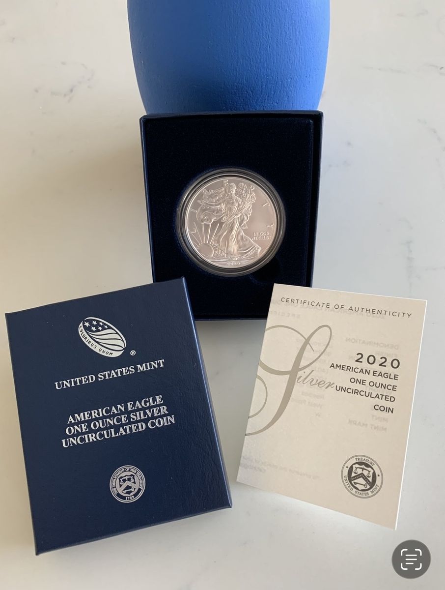 2020 1 oz American Eagle in box with COA.