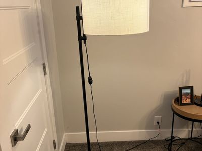 72"x16" Knox Floor Lamp - Threshold™: Modern Black Standing Lamp with Dimmer Switch