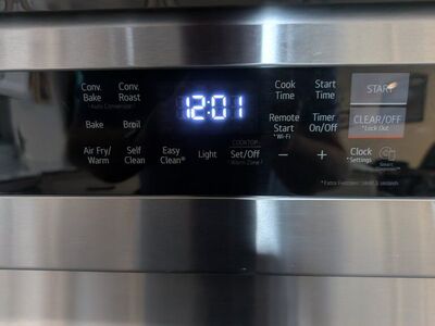 2-Year-Old electric glass top stove