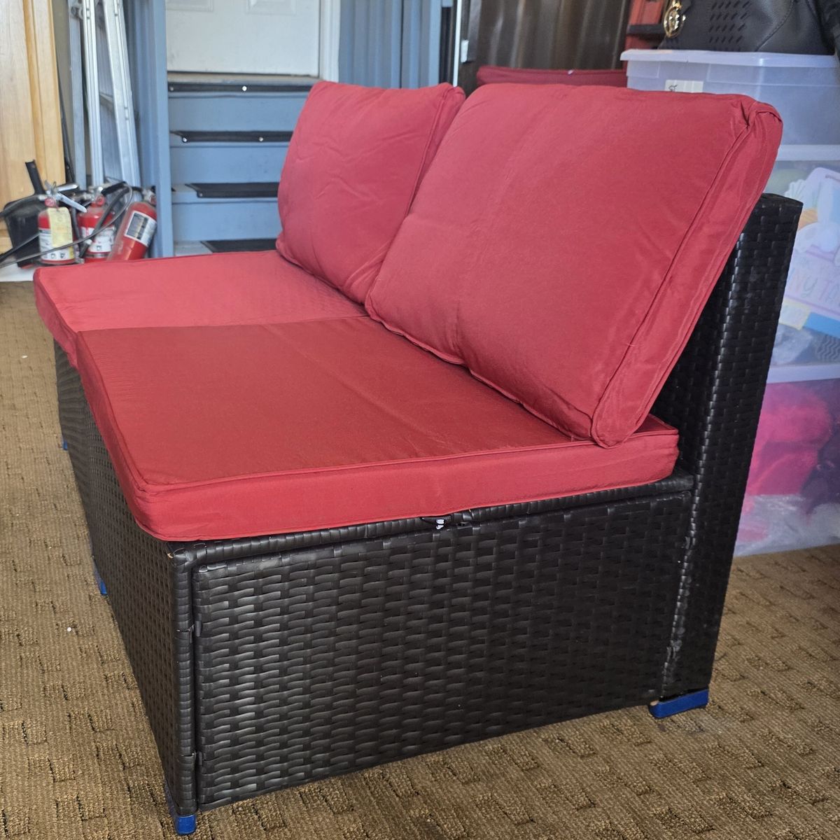 4 piece wicker outdoor patio set-