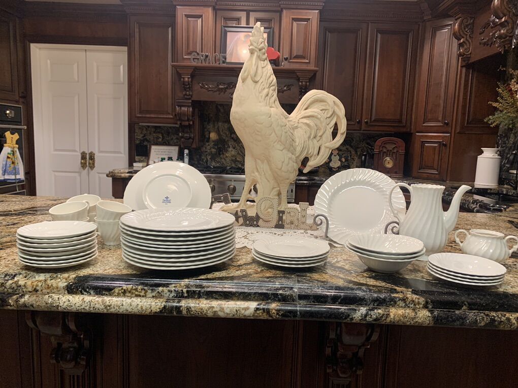 Vintage Shaffield Bone White Porcrlin Dishes