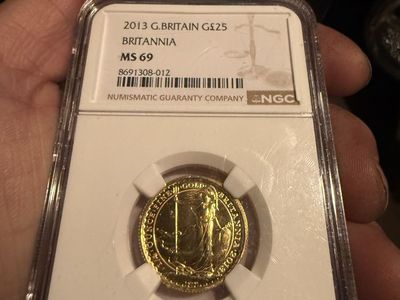 2013 Great Britain Gold Britannia £25 – NGC MS69