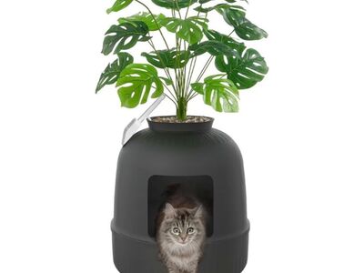 NEW Lifewit Hidden Litter Box with Faux Plant and Scope