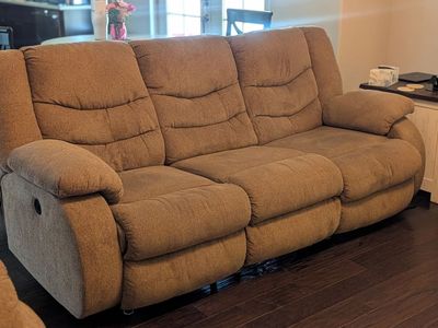Living room sofa, loveseat, chair