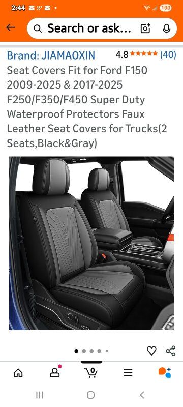 New in Box! Ford F150/250/350/450 Seat Covers (FRO