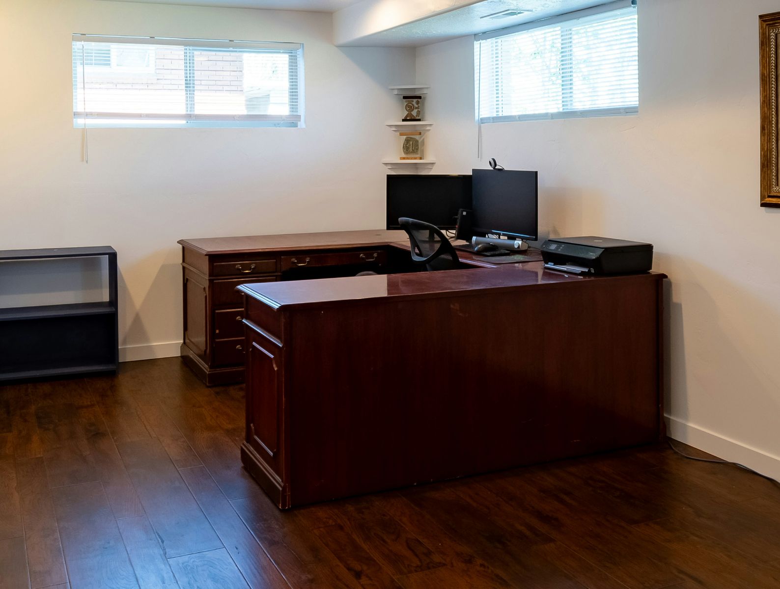 Solid cherry wood computer desk