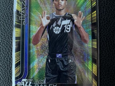 Topps Chrome Ace Bailey RR-5 Utah Jazz RC Rookie Card Basketball - Excellent Condition