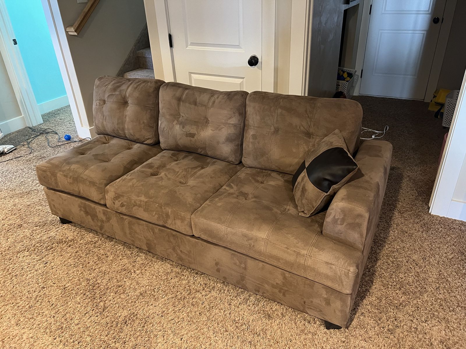 Very nice couch, seven footer less than a year old