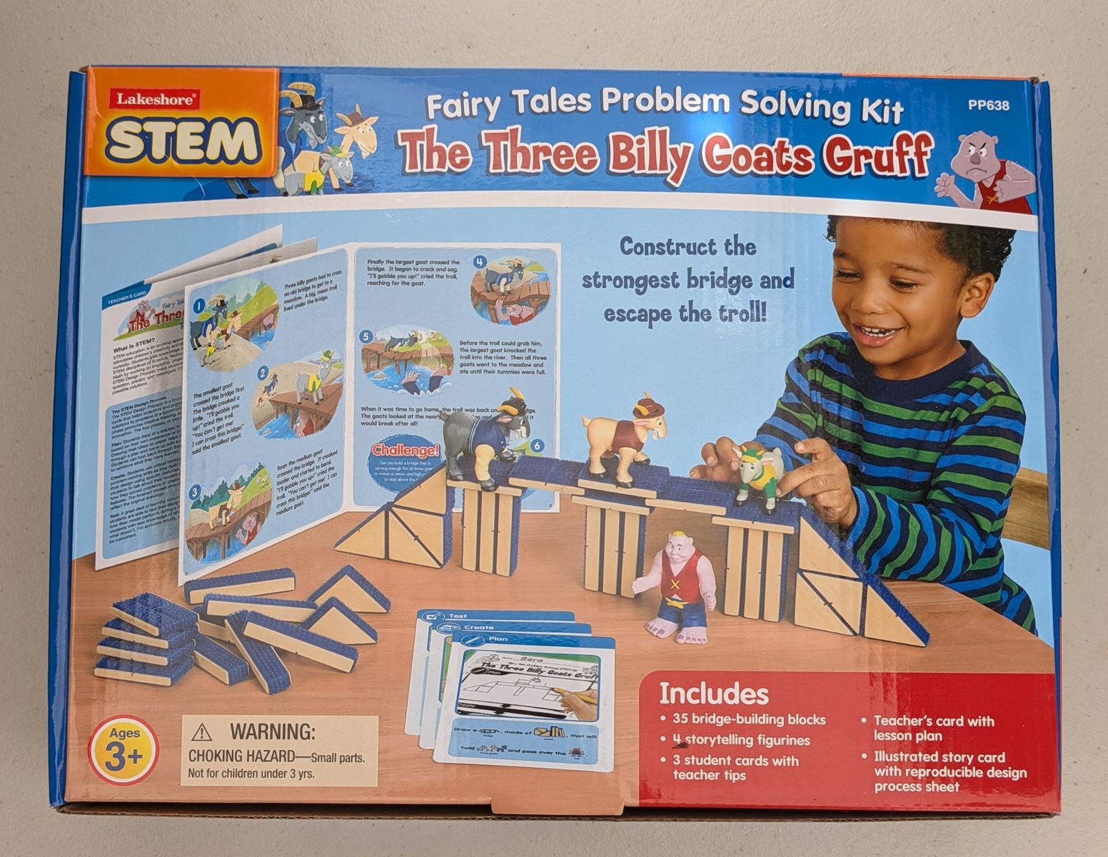 Lakeshore Three Billy Goats Gruff STEM Kit – Classroom STEM Kit – Excellent