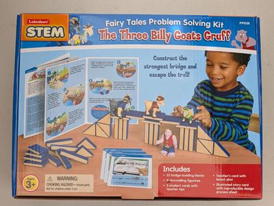 Lakeshore Three Billy Goats Gruff STEM Kit – Classroom STEM Kit – Excellent