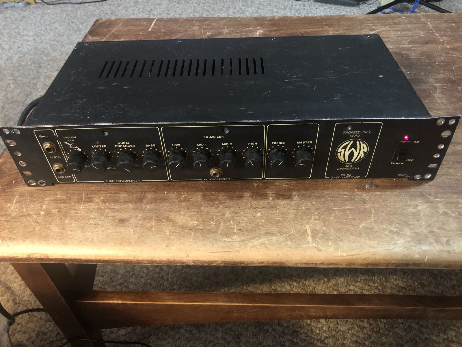 SWR Engineering SS-180 Rack Mounted Bass Amp