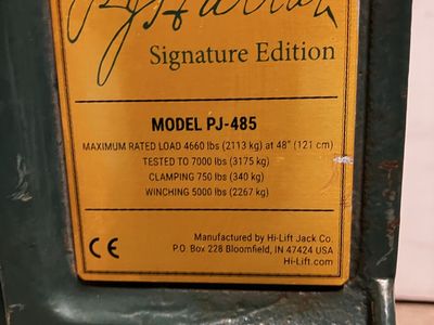 Hi-Lift PJ-485 Signature Edition Farm Jack - 4660lb Load Capacity, 48 inch Lift